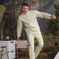 The Rimba Raya Men Baju Melayu Set Matcha Green - Umbi