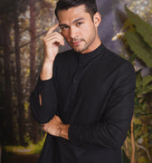 The Rimba Raya Men Collar Kurta Black - Umbi