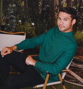 The Rimba Raya Men Collar Kurta Dark Green - Umbi