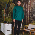 The Rimba Raya Men Collar Kurta Dark Green - Umbi