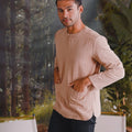 The Rimba Raya Men Modern Teluk Belanga Top Caramel Stripes - Umbi