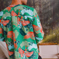 The Rimba Raya Men Modern Teluk Belanga Top Rimba Print - Umbi