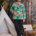 The Rimba Raya Men Modern Teluk Belanga Top Rimba Print - Umbi