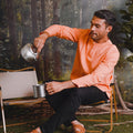 The Rimba Raya Men Modern Teluk Belanga Top Salmon - Umbi