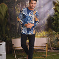 The Rimba Raya Men Modern Teluk Belanga Top Senja Print - Umbi