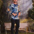 The Rimba Raya Men Modern Teluk Belanga Top Senja Print - Umbi