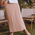 The Rimba Raya Women Classic Skirt Caramel Stripes - Umbi