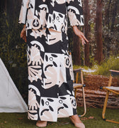 The Rimba Raya Women Classic Skirt Cempaka Print - Umbi