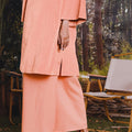The Rimba Raya Women Classic Skirt Salmon - Umbi