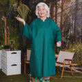 The Rimba Raya Women Long Kurung Blouse Dark Green - Umbi