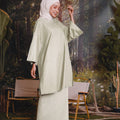 The Rimba Raya Women Long Kurung Blouse Matcha Green - Umbi