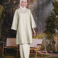 The Rimba Raya Women Long Kurung Blouse Matcha Green - Umbi