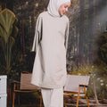 The Rimba Raya Women Long Kurung Blouse Sand - Umbi