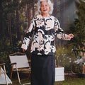 The Rimba Raya Women Pair Pockets Boxy Blouse Cempaka Print - Umbi