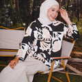 The Rimba Raya Women Pair Pockets Boxy Blouse Cempaka Print - Umbi