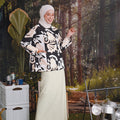 The Rimba Raya Women Pair Pockets Boxy Blouse Cempaka Print - Umbi