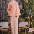 The Rimba Raya Women Pair Pockets Boxy Blouse Salmon - Umbi