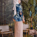 The Rimba Raya Women Pair Pockets Boxy Blouse Senja Print - Umbi