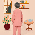 The Ruma Riang Baju Melayu Set Salmon - Umbi