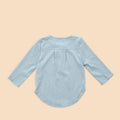 The Ruma Riang Basic Kurta Top Blue - Umbi