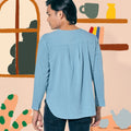 The Ruma Riang Men Kurta Blue - Umbi