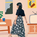 The Ruma Riang Short Sleeves Top Black - Umbi