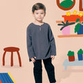 The Ruma Riang Teluk Belanga Top Dark Grey - Umbi
