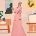 The Ruma Riang Women Basic Skirt Salmon - Umbi