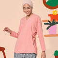 The Ruma Riang Women Kebaya Top Salmon - Umbi