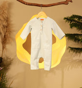 The Secret Garden Baby Jumpsuit Dusty Blue - Umbi