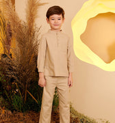 The Secret Garden Boy Baju Melayu Set Sand - Umbi