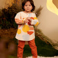 The Secret Garden Boy Kurta Top Pebbles Print - Umbi