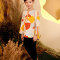 The Secret Garden Boy Kurta Top Pebbles Print - Umbi