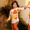 The Secret Garden Boy Kurta Top Pebbles Print - Umbi