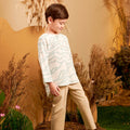The Secret Garden Boy Kurta Wave Print - Umbi