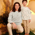The Secret Garden Boy Kurta Wave Print - Umbi