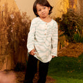 The Secret Garden Boy Kurta Wave Print - Umbi