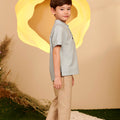 The Secret Garden Boy Short Sleeves Shirt Dusty Blue - Umbi