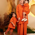 The Secret Garden Boy Short Sleeves Shirt Orange - Umbi