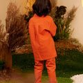 The Secret Garden Boy Short Sleeves Shirt Orange - Umbi