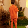 The Secret Garden Boy Short Sleeves Shirt Orange - Umbi