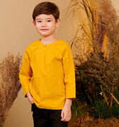 The Secret Garden Boy Slim Fit Teluk Belanga Mustard - Umbi