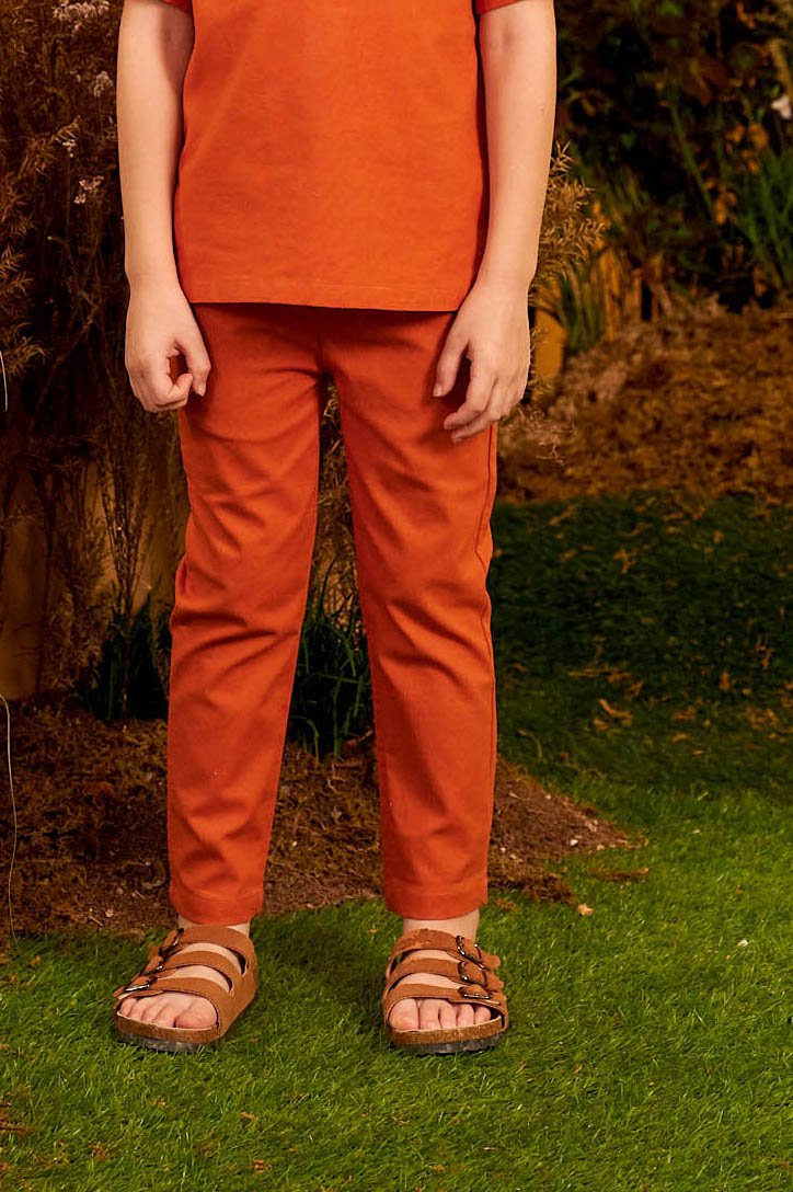 The Secret Garden Fitted Pants Orange - Umbi