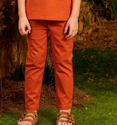 The Secret Garden Fitted Pants Orange - Umbi