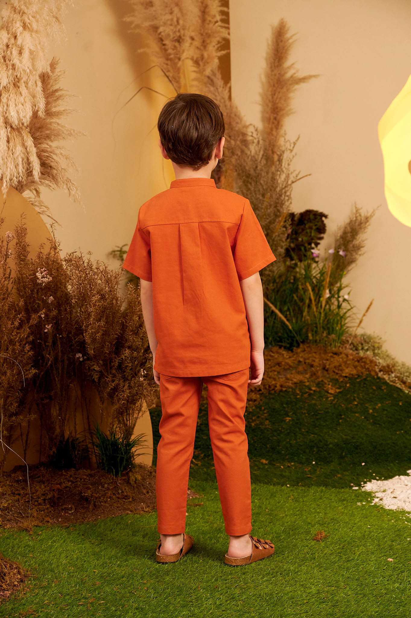 The Secret Garden Fitted Pants Orange - Umbi