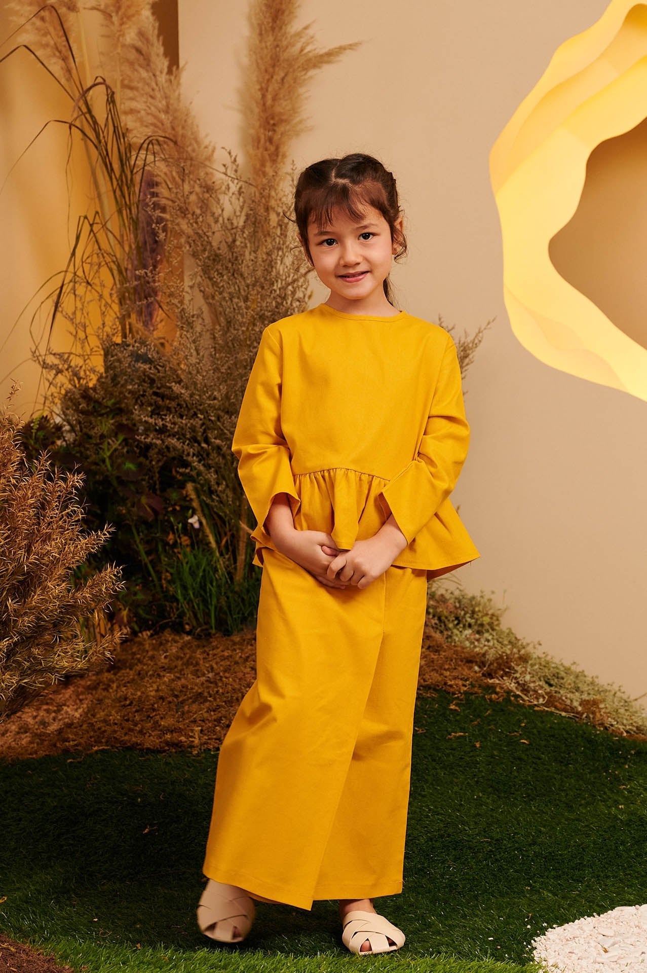 The Secret Garden Girl Classic Skirt Mustard - Umbi