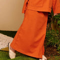 The Secret Garden Girl Classic Skirt Orange - Umbi