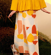 The Secret Garden Girl Classic Skirt Pebbles Print - Umbi