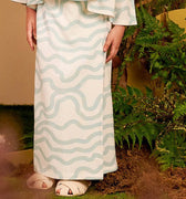 The Secret Garden Girl Classic Skirt Wave Print - Umbi