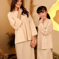 The Secret Garden Girl Kurung Top Sand - Umbi